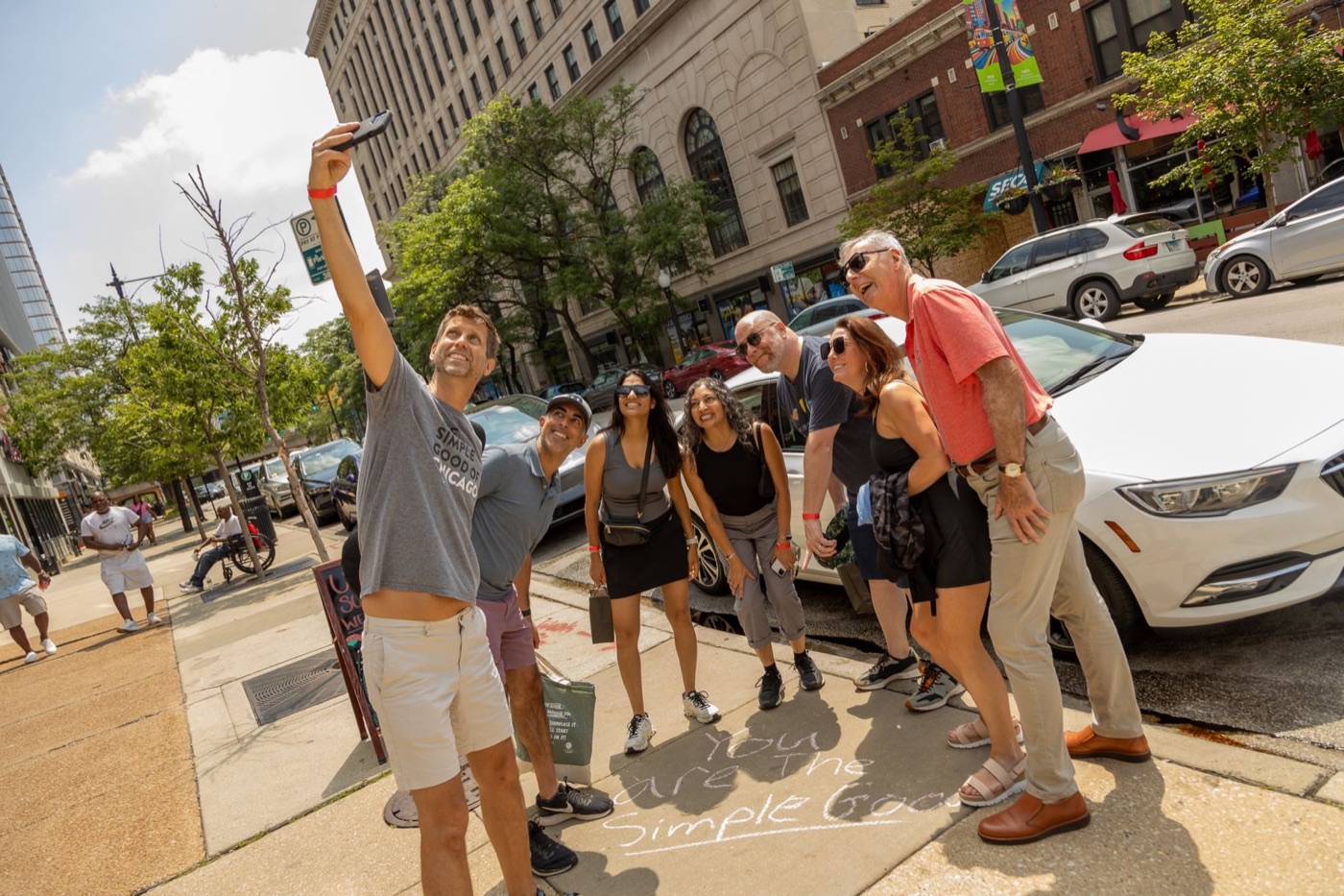 Participants celebrating at the Hunt for Good after-party